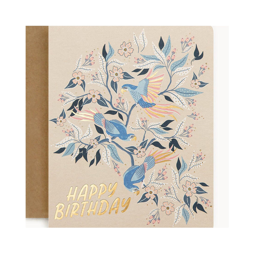 Card 'Happy Birthday' Parrots