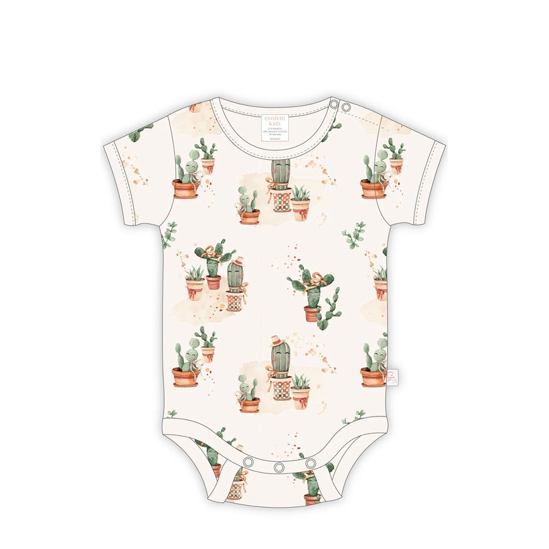 Bodysuit Bamboo - Happy Cactus