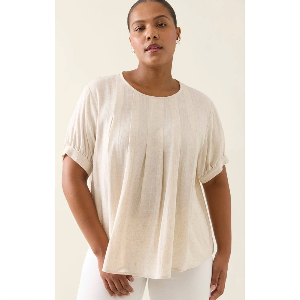 Top Ingrid Pleat - Canvas