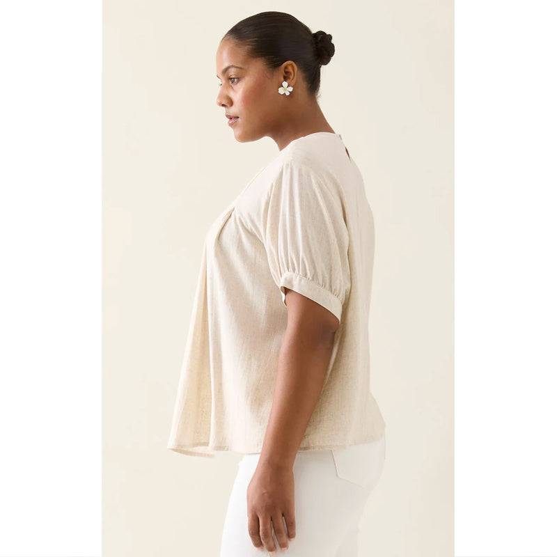 Top Ingrid Pleat - Canvas