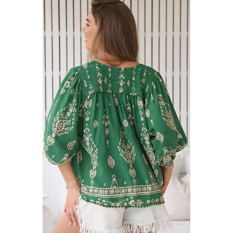 Top Rue - Kiva Print