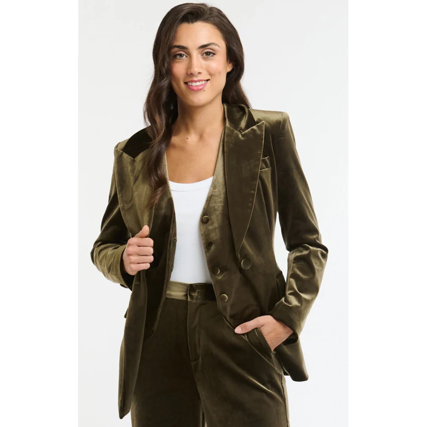 Jacket Jets Velvet - Khaki