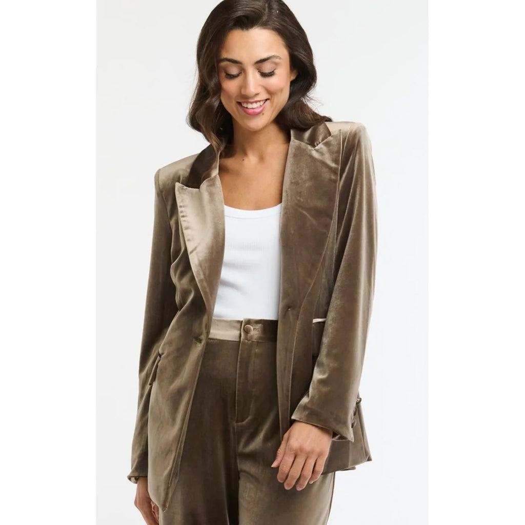 Jacket Jets Velvet - Taupe