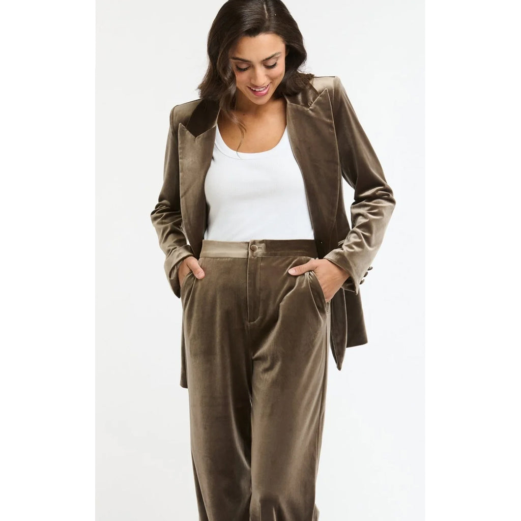 Jacket Jets Velvet - Taupe