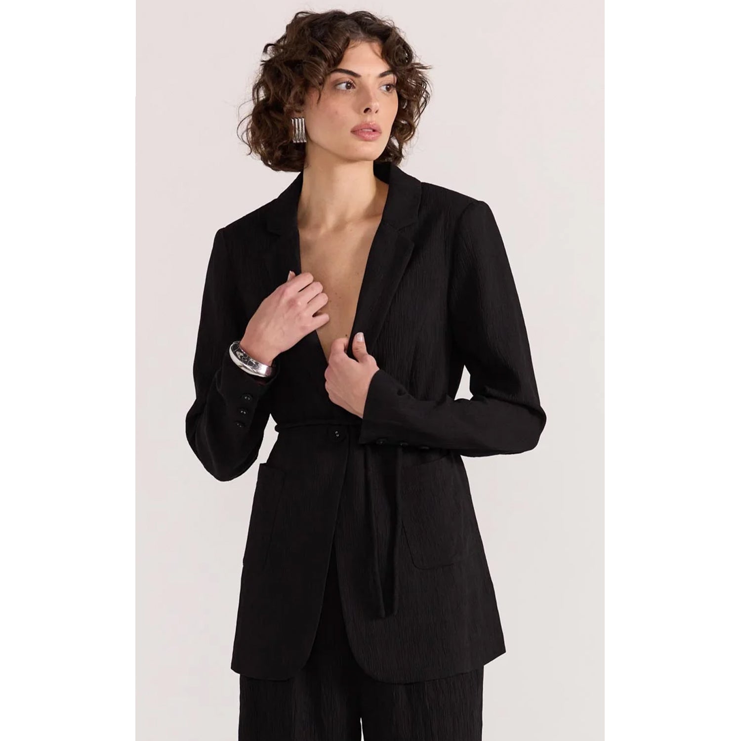 Jacket Tie Waist Blazer Emory