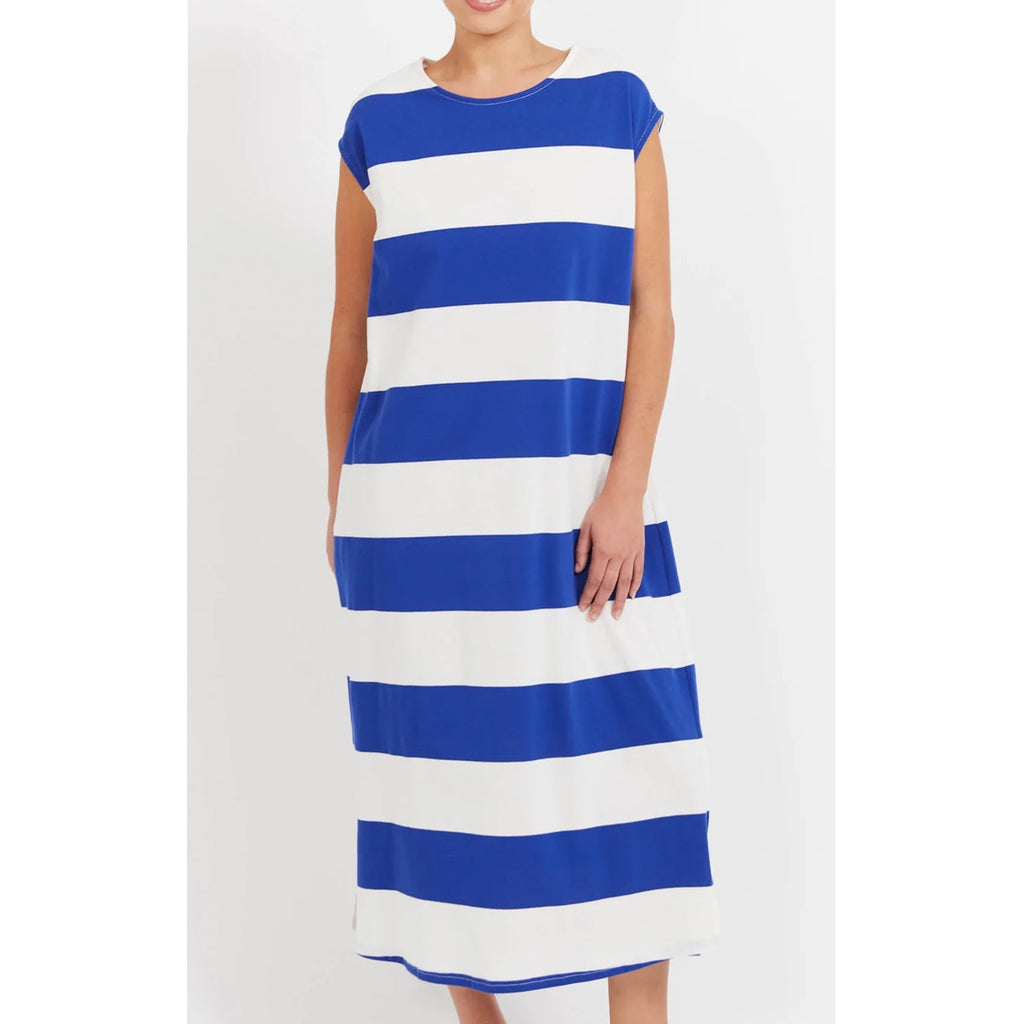 Dress Jardin Stripe Tshirt - Azul