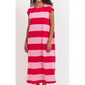 Dress Jardin Stripe Tshirt - Garnet