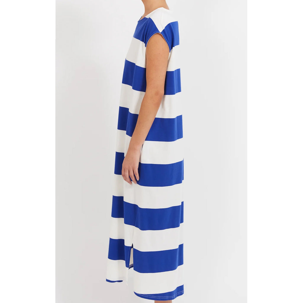 Dress Jardin Stripe Tshirt - Azul