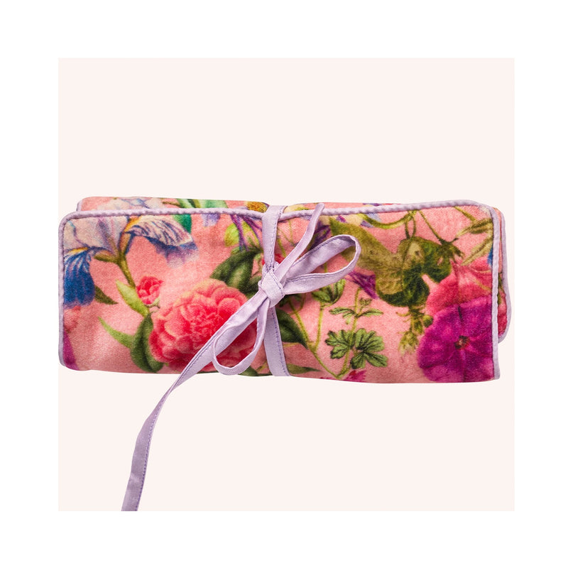 Jewellery Roll Velvet Floral Study - Petal