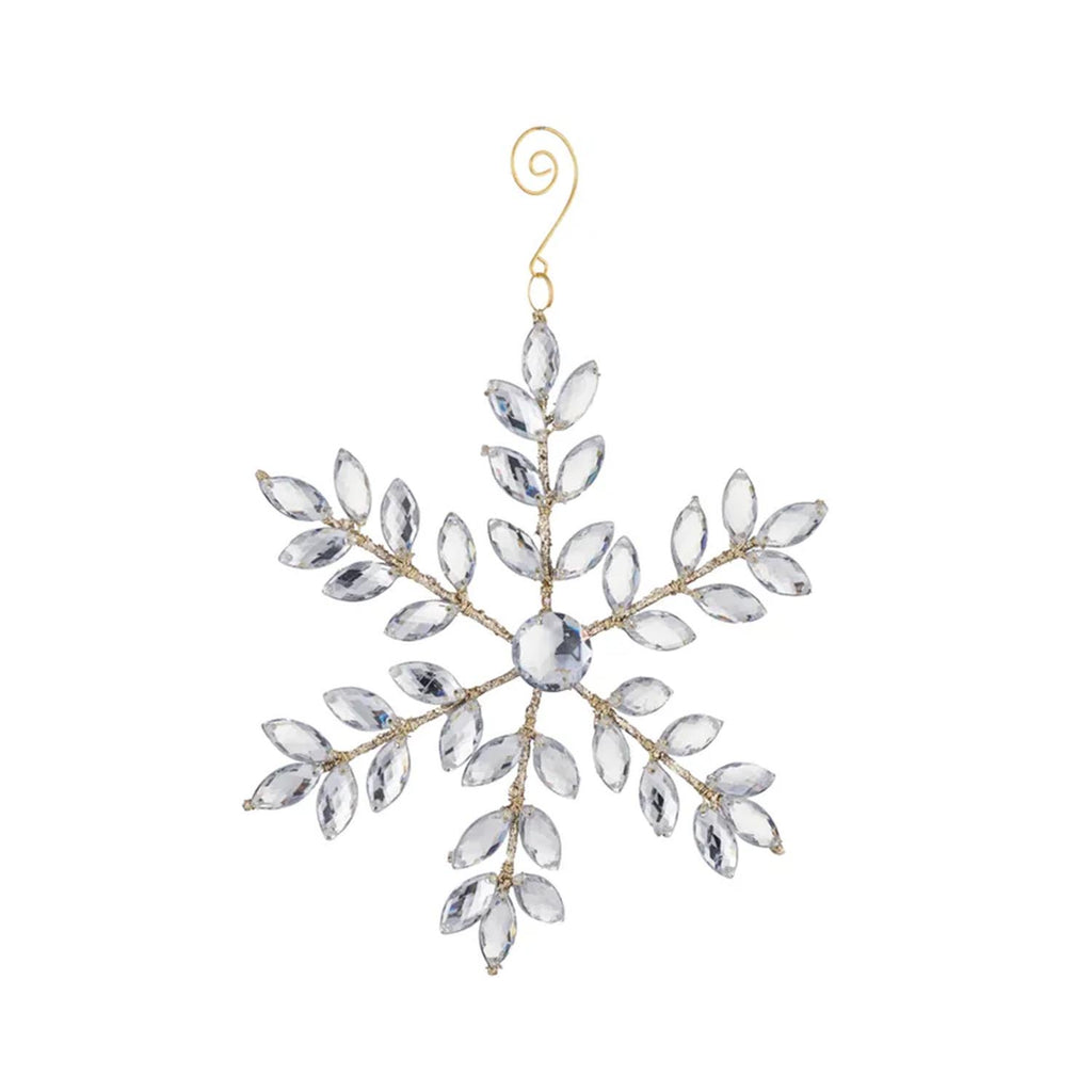 Jewlled Snowflake Acrylic 20cm Silver