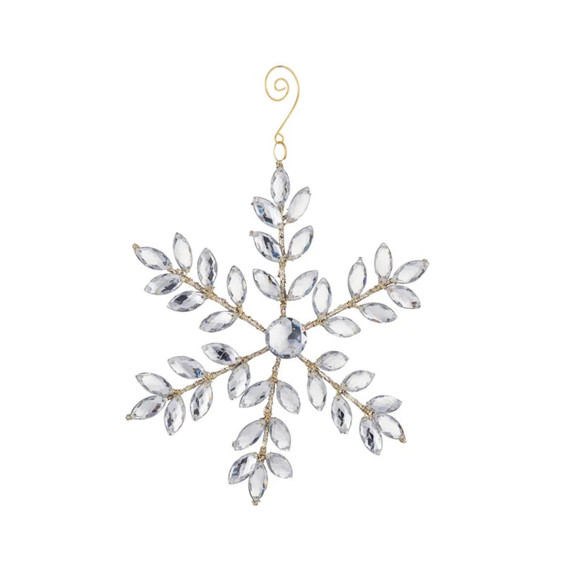 Jewlled Snowflake Acrylic 20cm Silver