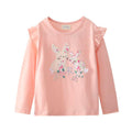 Long Sleeve TShirt - Bunnies Peach