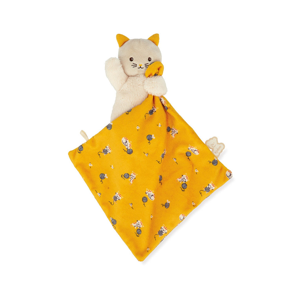 Comforter Carre Cat Yellow