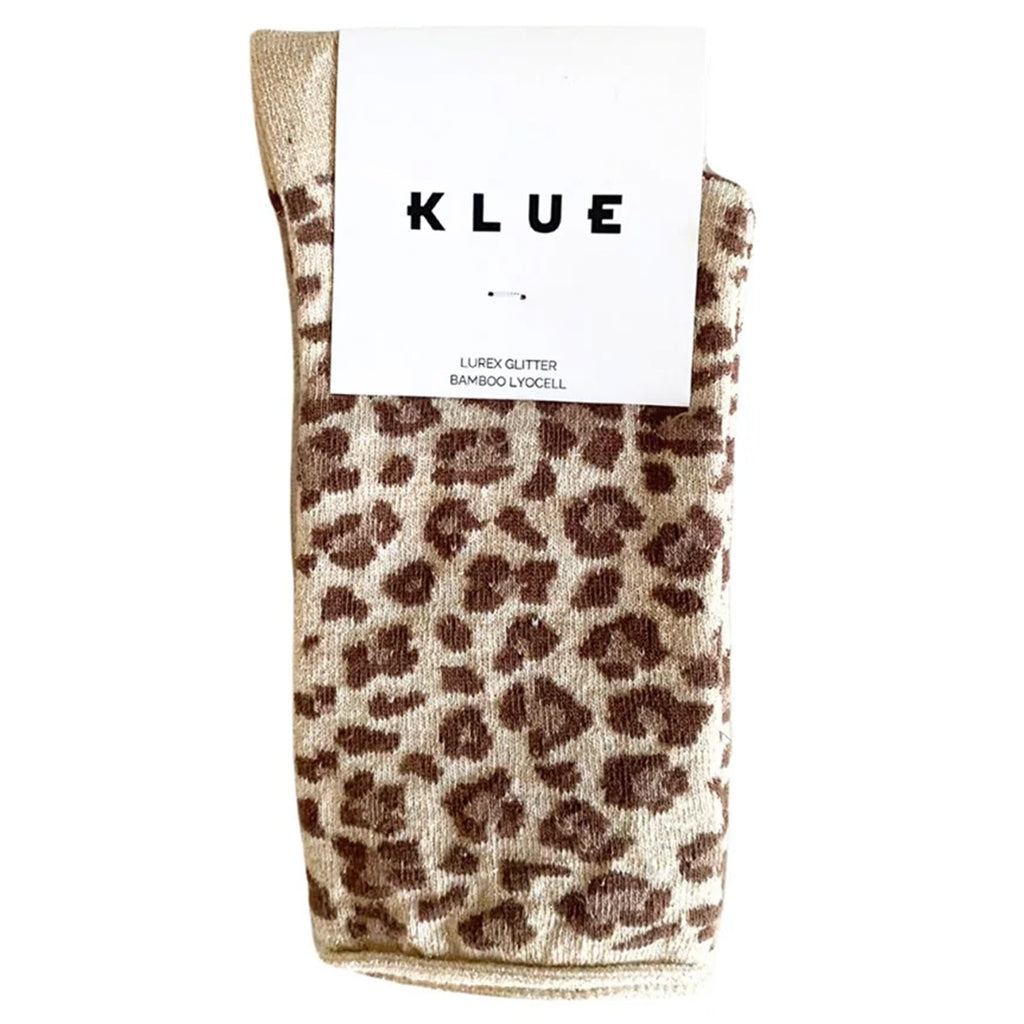 Socks Glitter Lurex - Leopard