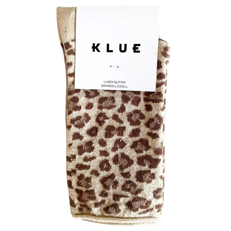 Socks Glitter Lurex - Leopard