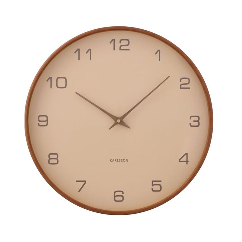 Wall Clock Acento 40cm - Brown