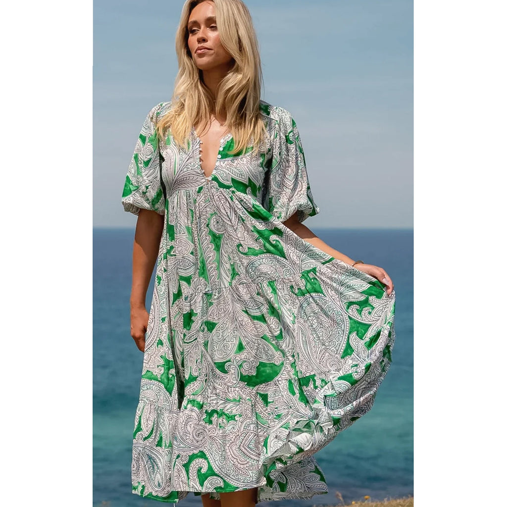 Dress Eve Midi - Kashira Print