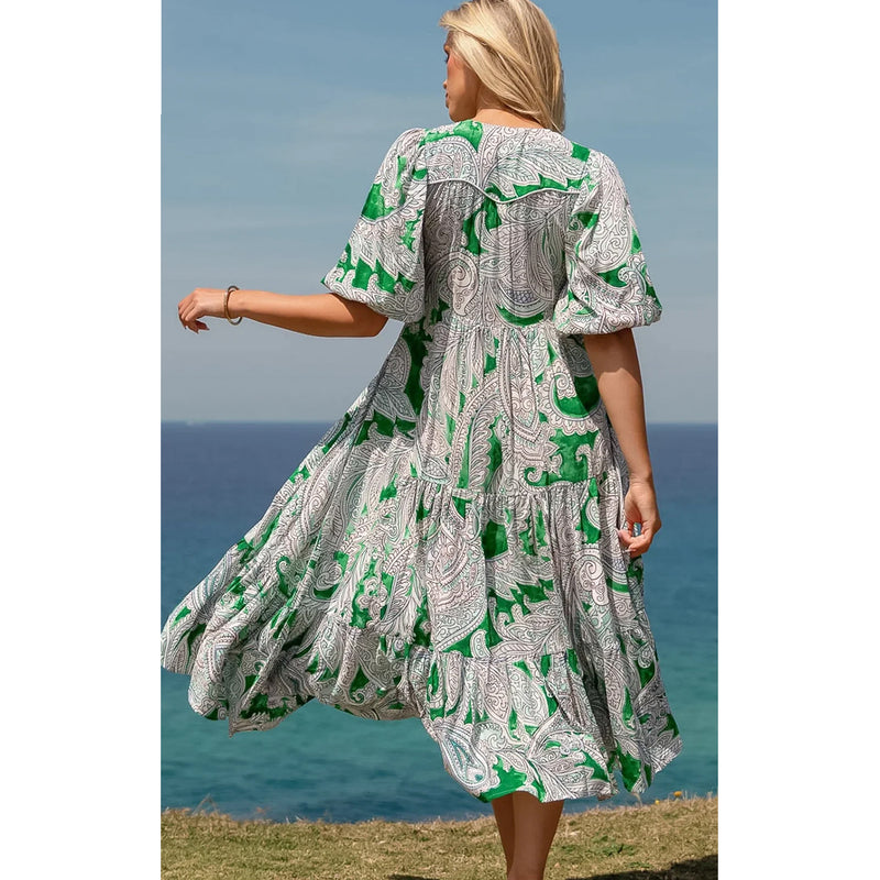 Dress Eve Midi - Kashira Print