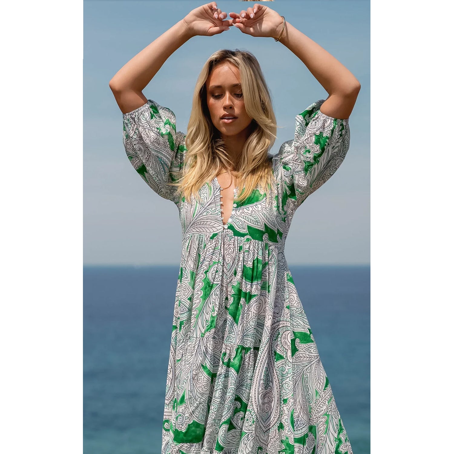 Dress Eve Midi - Kashira Print