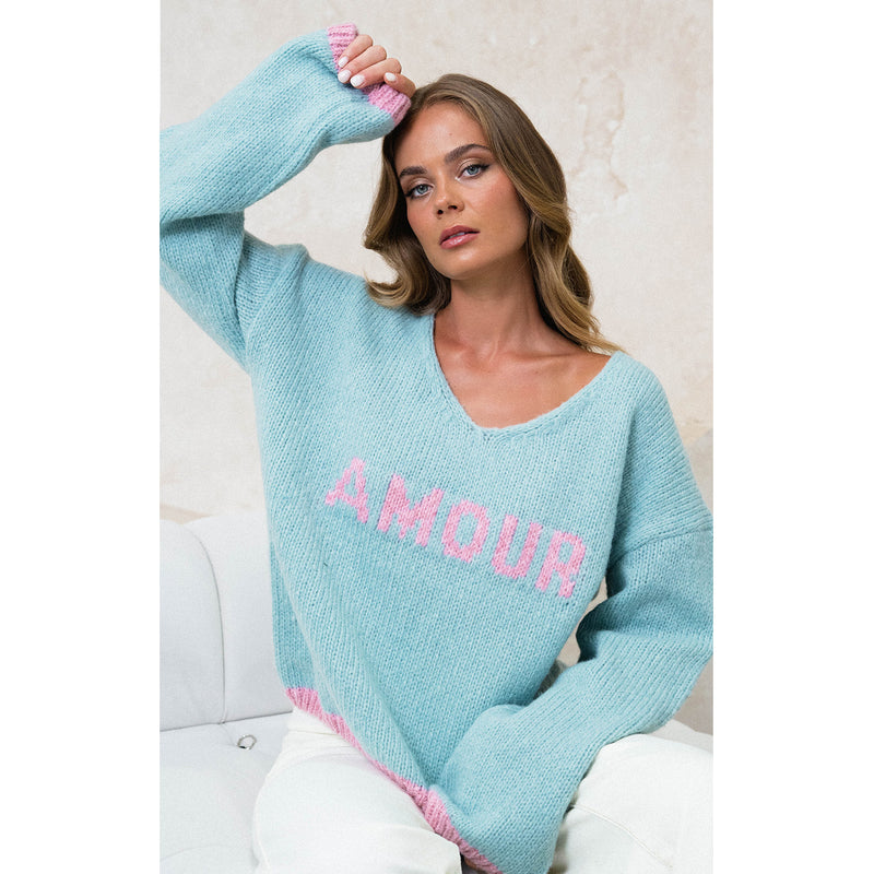 Knit Jumper Amore - Blue