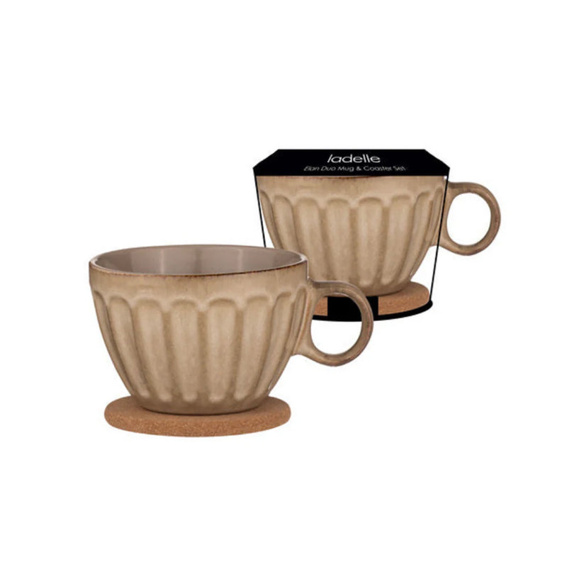 Mug & Coaster Duo Elan - Sable