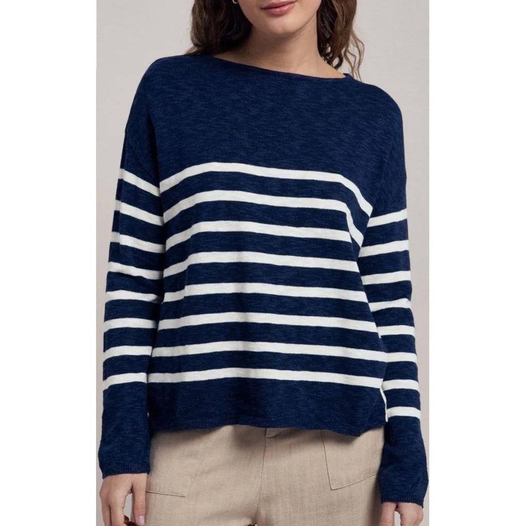 Top Bobbie - Navy & Milk