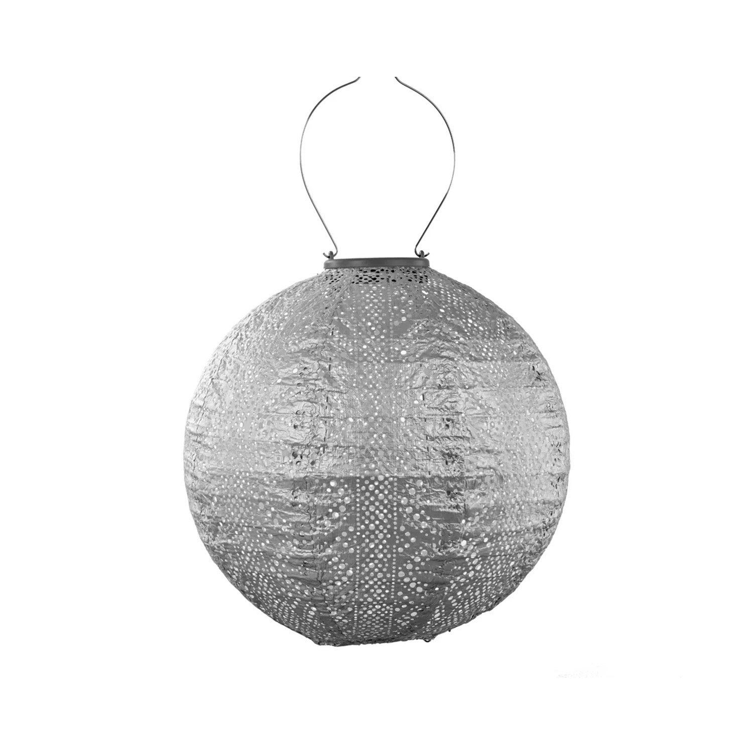 Lantern Solar Round 30 - Lace - Silver
