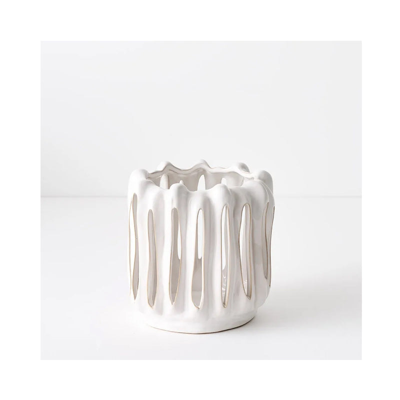 Lantern Claudia 17cm - White
