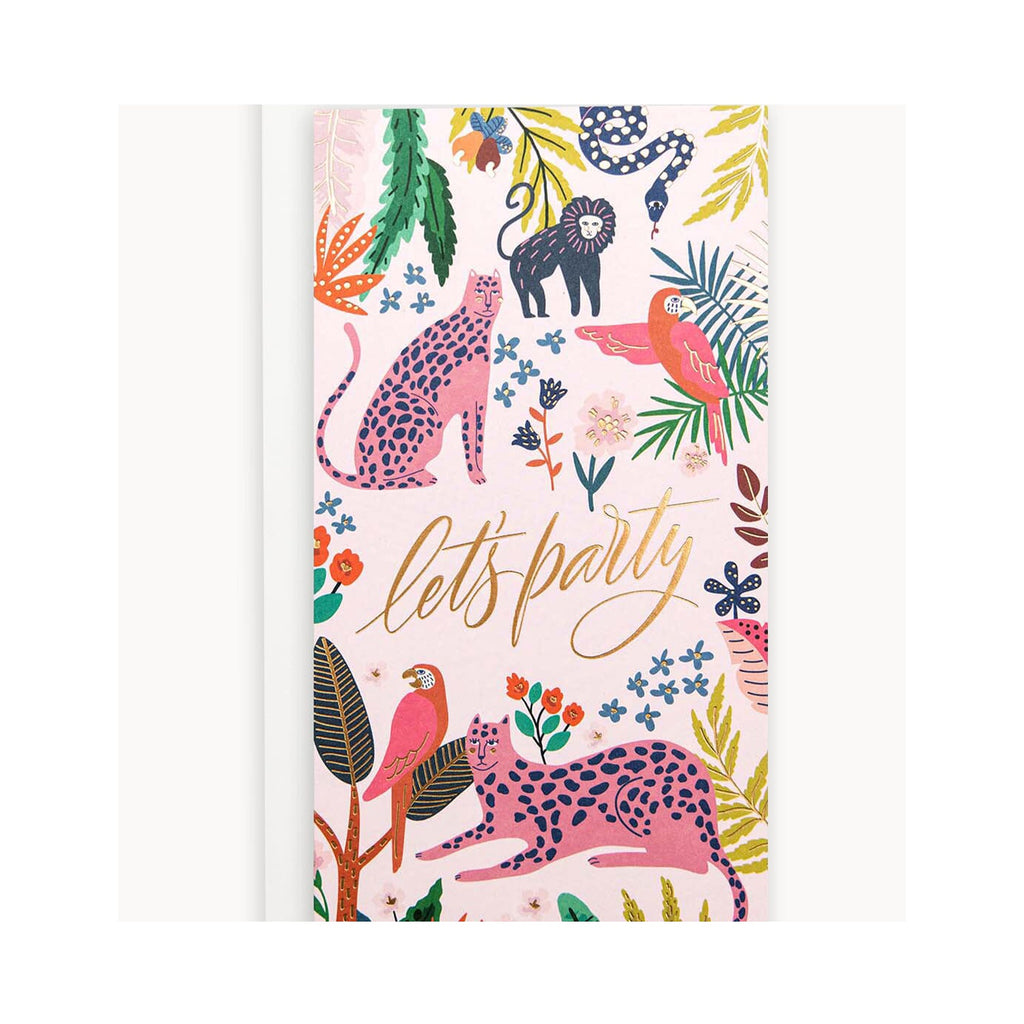 Card Tall 'Let's Party'