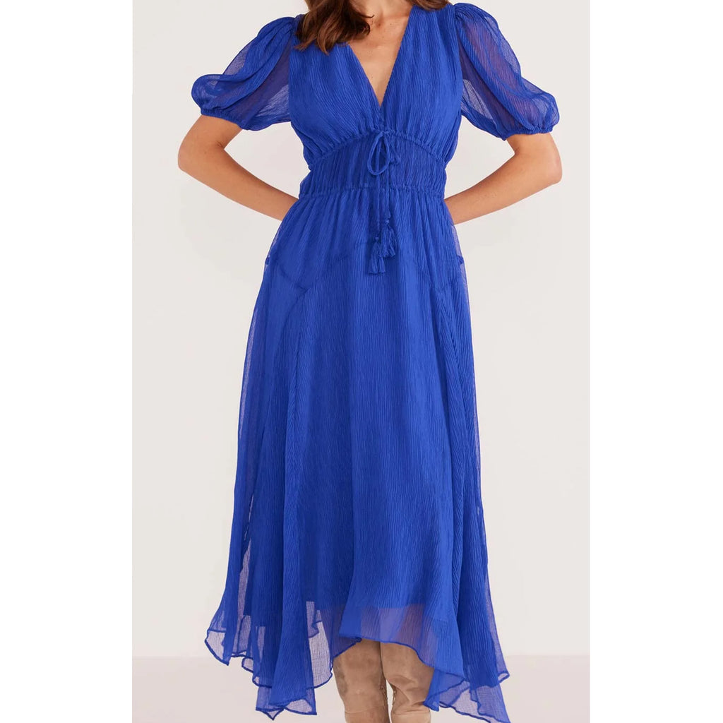 Dress Lily Hanky Hem - Sapphire