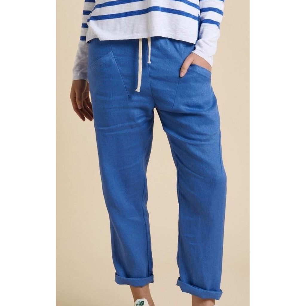 Pant Luxe Linen Cobalt Blue
