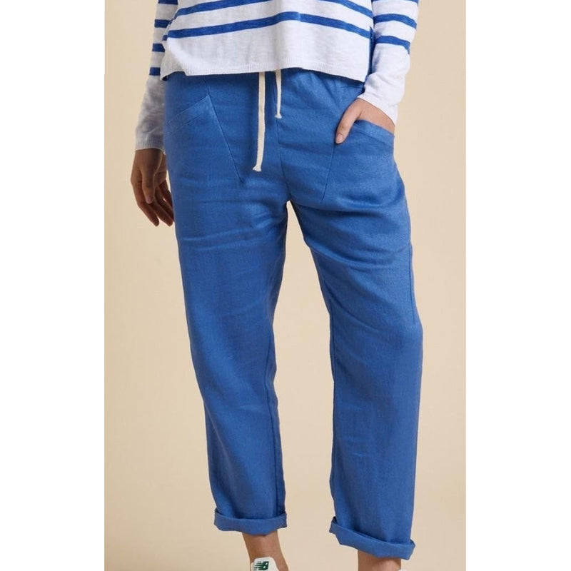 Pant Luxe Linen Cobalt Blue
