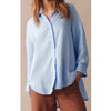 Top Boyfriend Shirt - Blue
