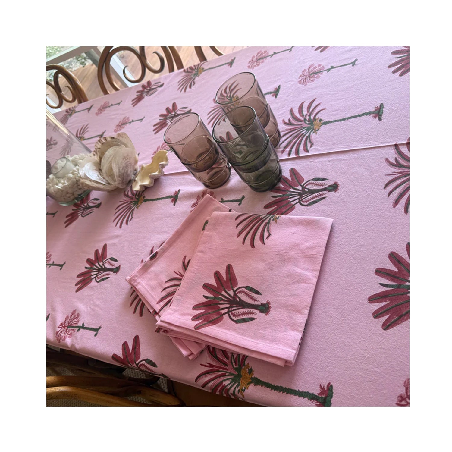 Napkin Set 4 Los Cabos - Hibiscus Pink