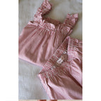 Lounge Set Stella - Pink Pinstripe