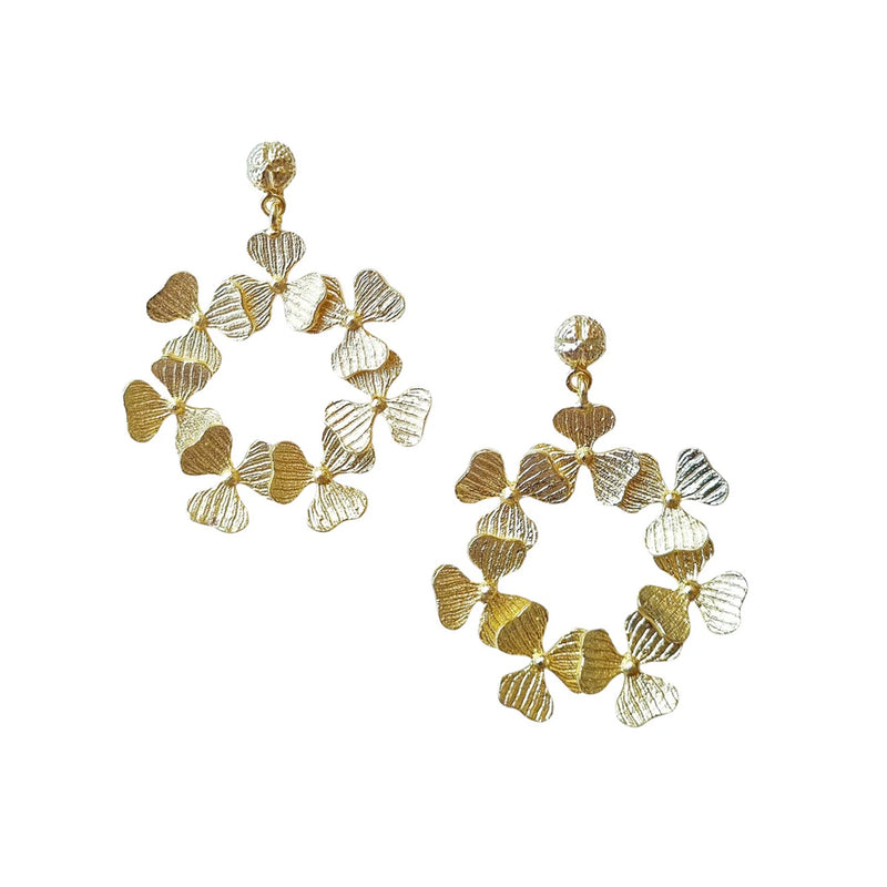 Earrings Lucky Clover Gold
