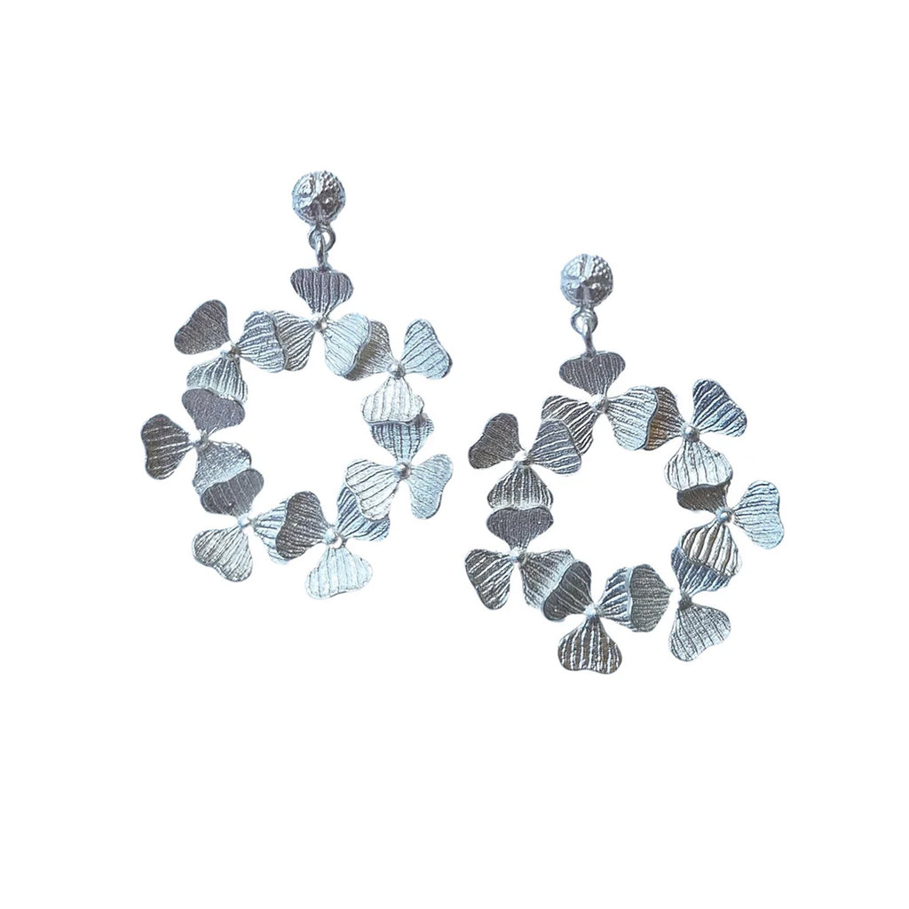 Earrings Lucky Clover Silver