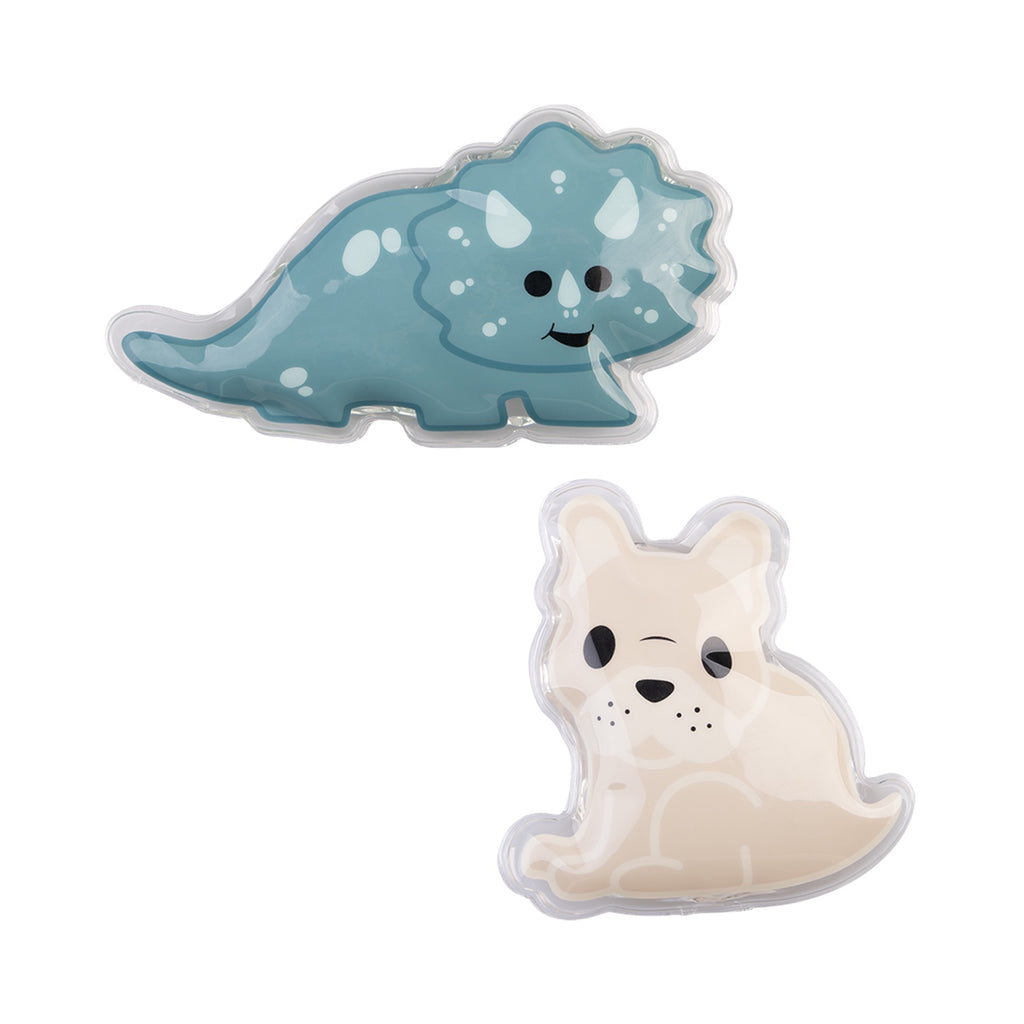 Ice Pack Luxe Gel Set 2 - Dinosaur/Bulldog