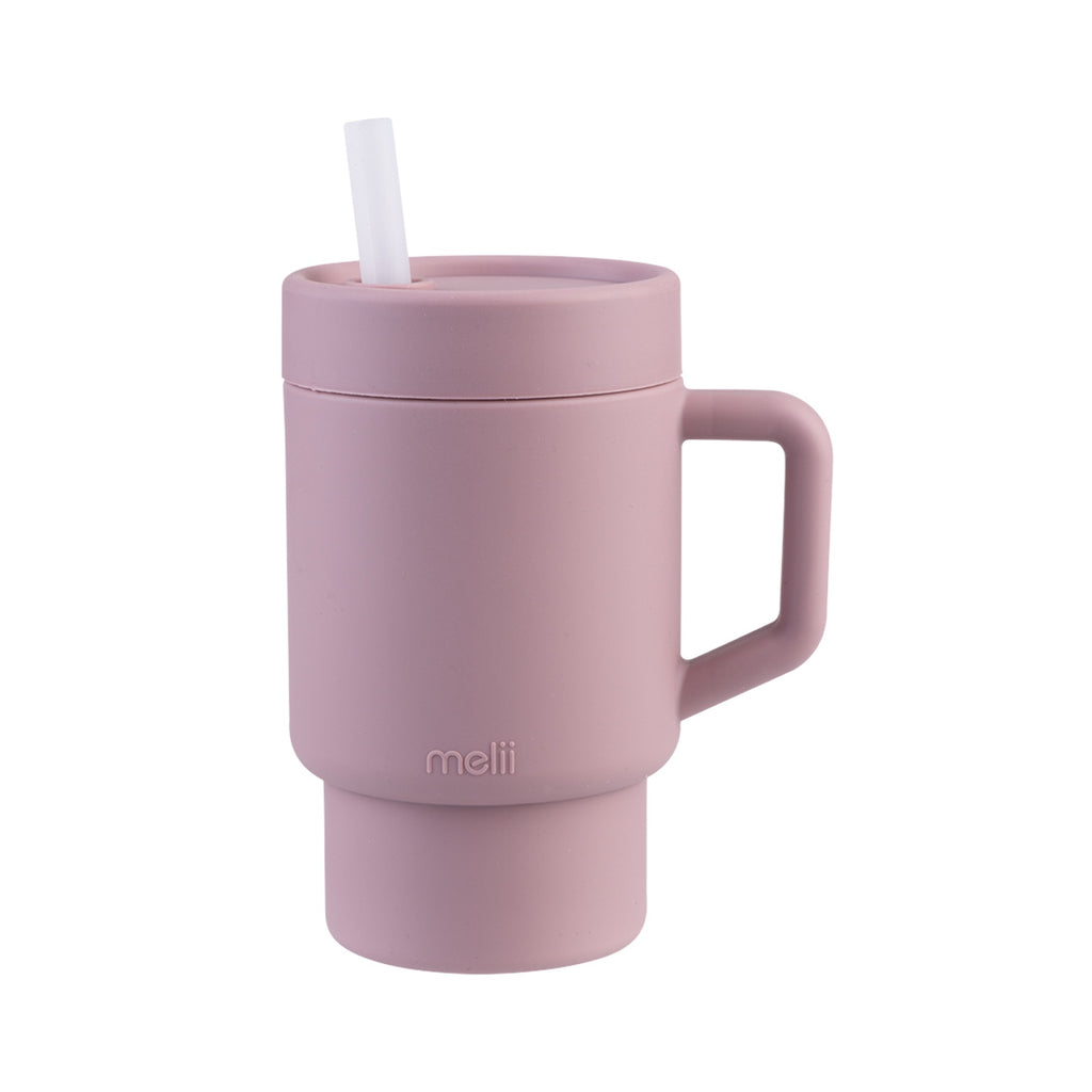 Tumbler + Straw Luxe Silicon - Pink