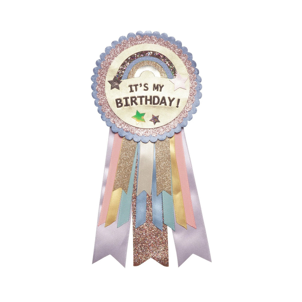 Birthday Rosette Space Unicorn