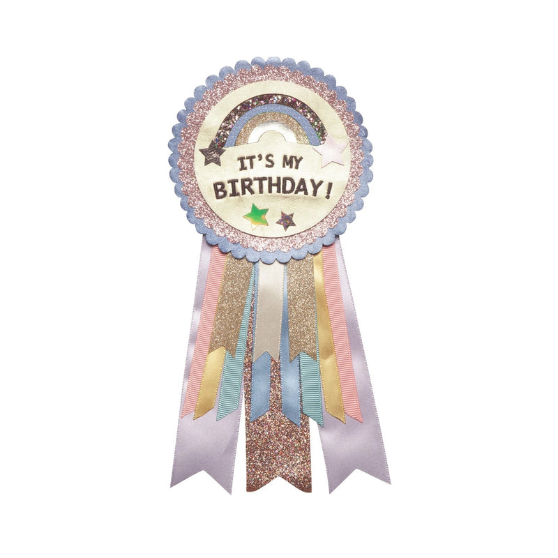 Birthday Rosette Space Unicorn