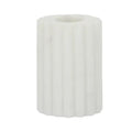 Candleholder Mara Marble 5x7.5cm White