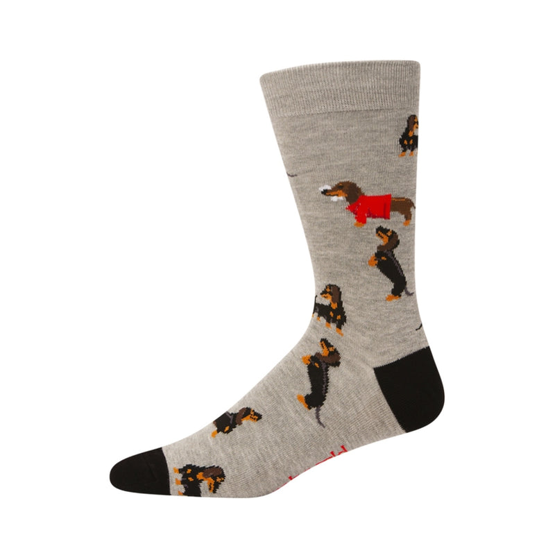 Mens Bamboo Socks Weiner Dogs