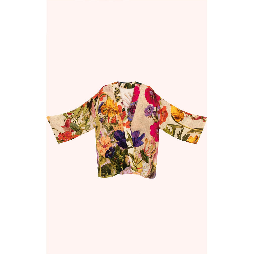 Jacket Kimono Mid - Cream Posy