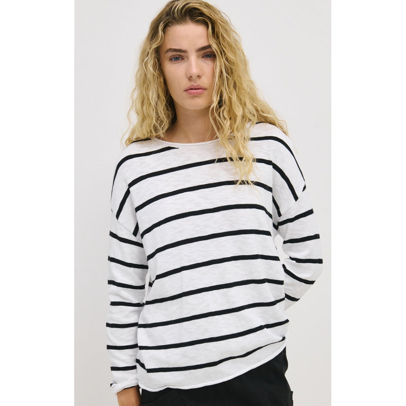 Top Minnie Knit - White & Black