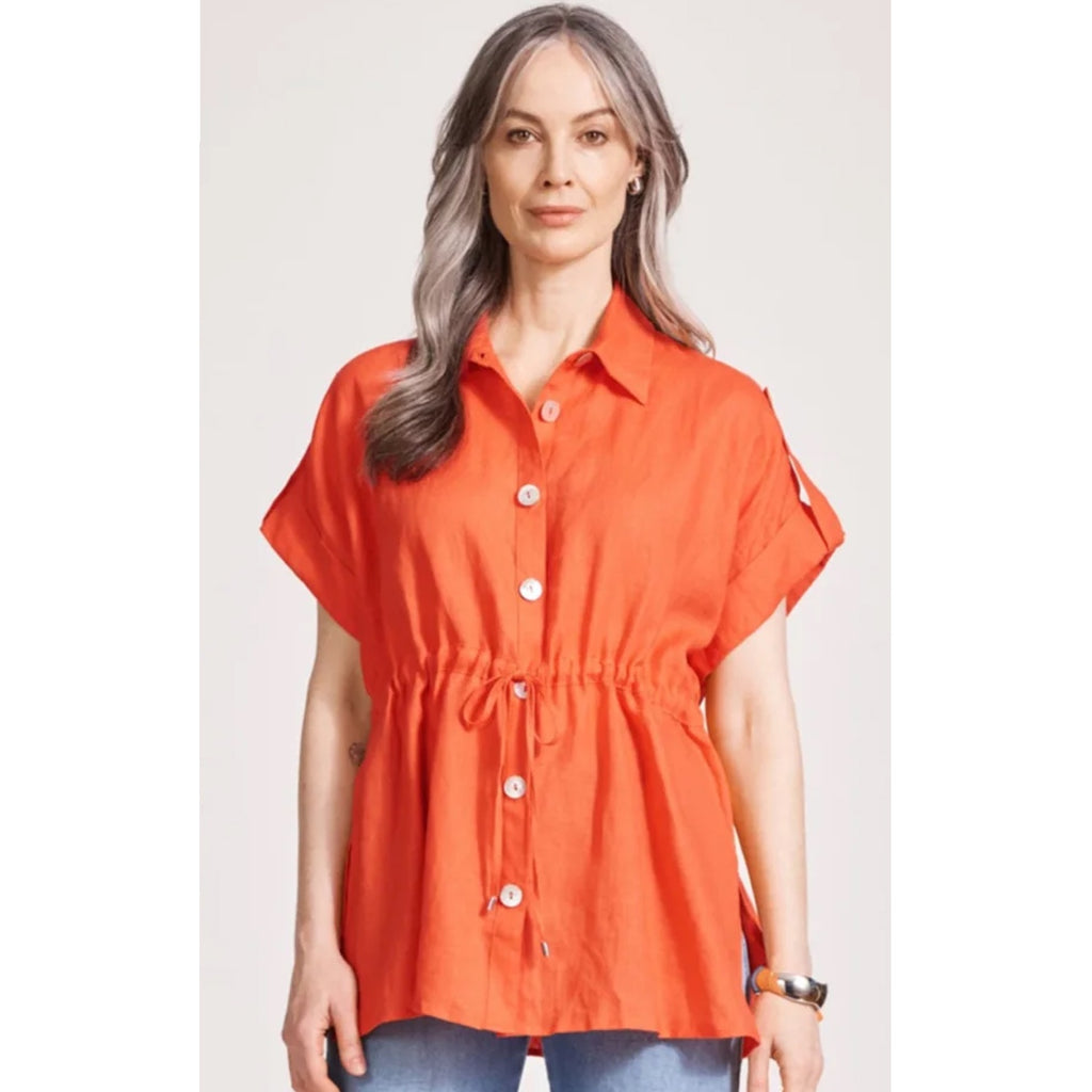 Top Miramar Tie Shirt OS - Coral