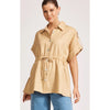 Top Miramar Tie Shirt OS - Camel