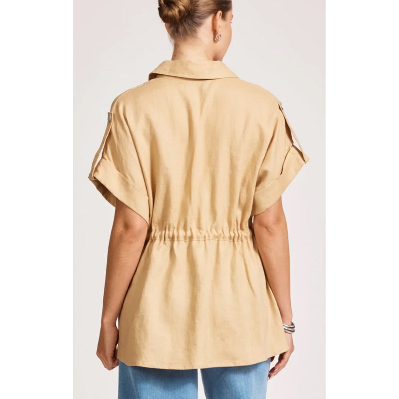 Top Miramar Tie Shirt OS - Camel