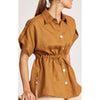 Top Miramar Tie Shirt OS - Caramel