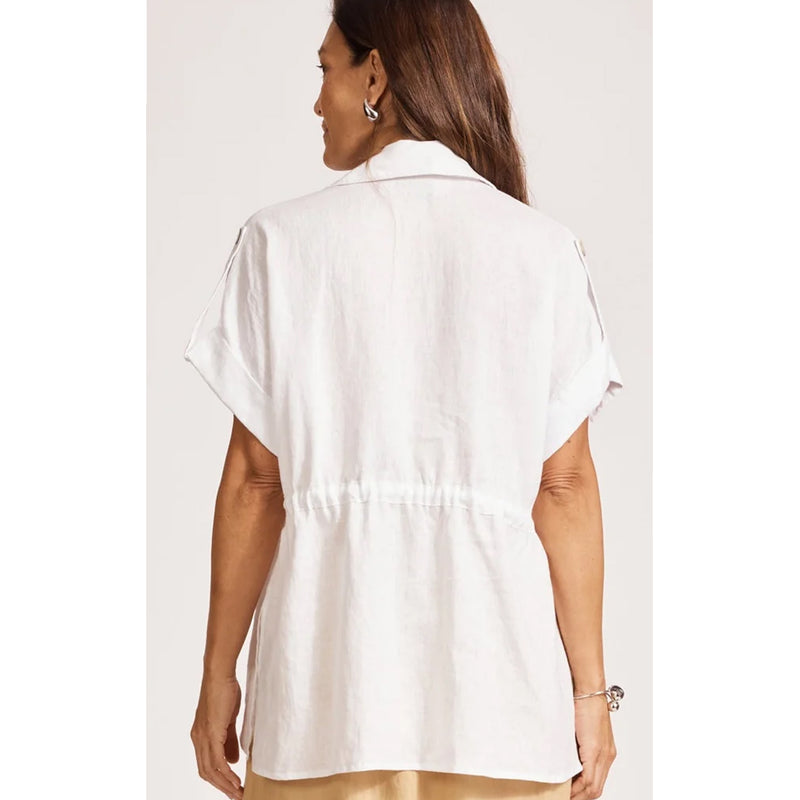 Top Miramar Tie Shirt OS - White